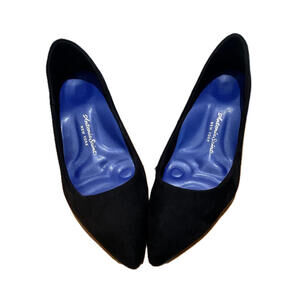 Antonia Saint NY Vicki Heels 60MM Black Ultra Suede, Size 10